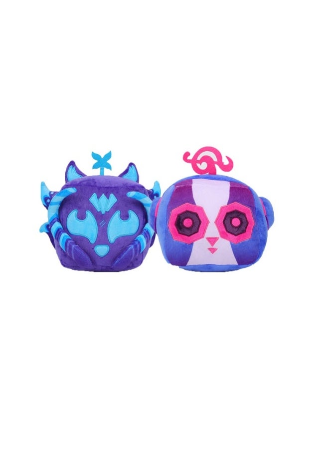 2 Pcs Roblox Blox Fruit Plush Toy Monkey Box And Fox Box 15 Cm Gift For Fans Girls And Boys