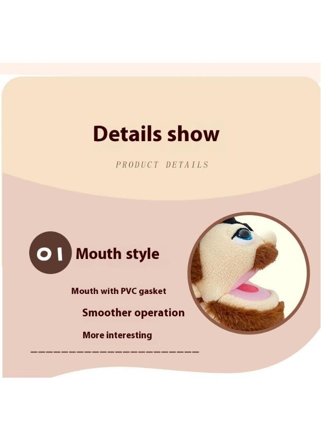 1 Pcs Waiter Occupation Professional Figurine Role Playing Parent-Child Interaction Toy Family Companionship Plush Doll Figurine Toy Hand Puppet