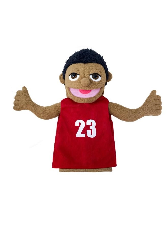 1 Pcs Athlete Occupation Professional Figurine Role Playing Parent-Child Interaction Toy Family Companionship Plush Doll Figurine Toy Hand Puppet