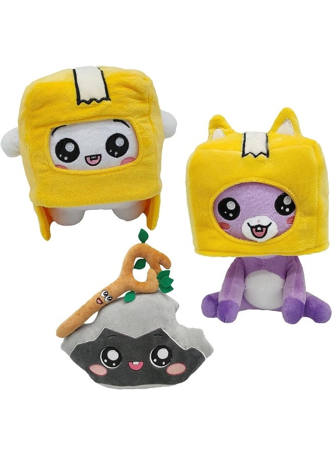 3 Children's Fun Detachable Cartoon Robot Plush Toys