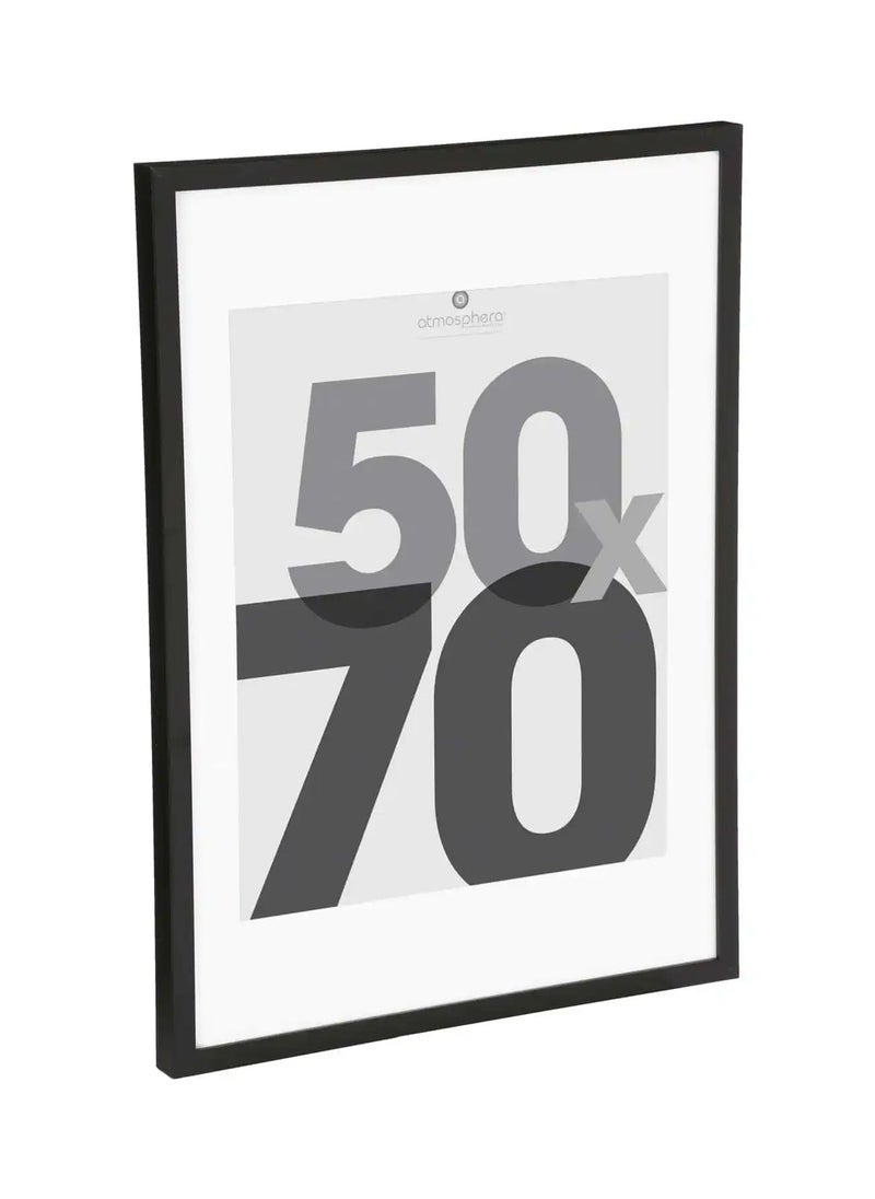 Wooden Photo Frame 52.6 x 3.5 x 72.6 cm Black
