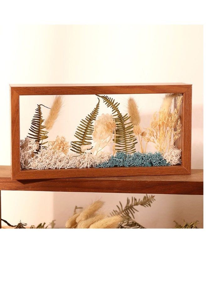 Shadow Photo Frame Wooden Double-Sided High-Definition Plexiglass Storage Box Shattered Resistant Glass And Drawer For Dried Flowers Specimens Handicrafts Photos