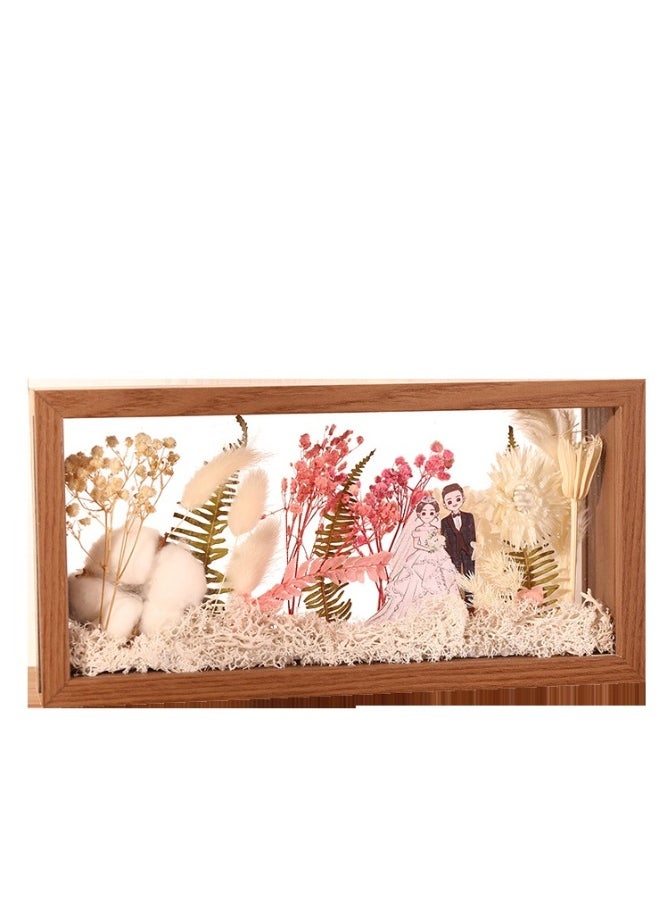 Shadow Photo Frame Wooden Double-Sided High-Definition Plexiglass Storage Box Shattered Resistant Glass And Drawer For Dried Flowers Specimens Handicrafts Photos