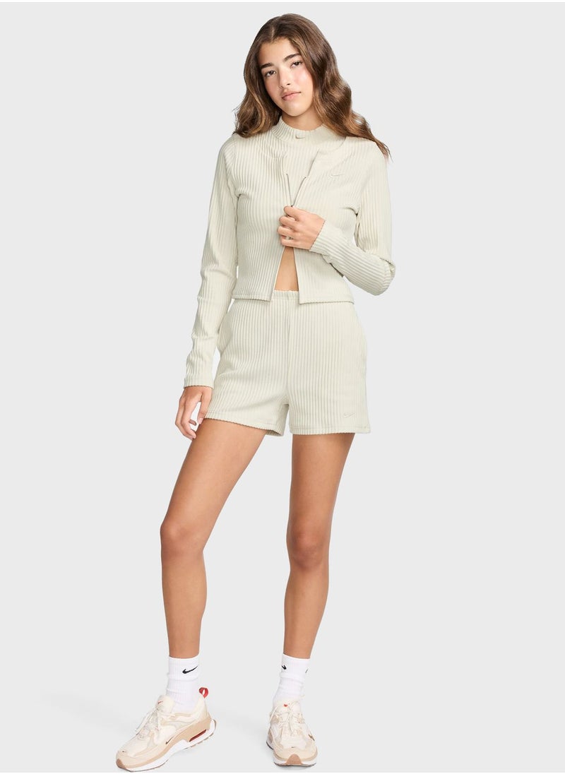 Nsw Ribbed Cardigan Top