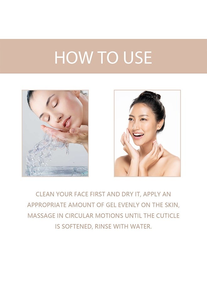 Purifying Exfoliating Gel, Facial Exfoliator Cleanser, Deep Cleansing Face and Body Exfoliating Scrub Gel, Gentle Exfoliating Gel for Face Facial – Exfoliating Gel Scrub for Face Cleans Dirt & Oils 50g