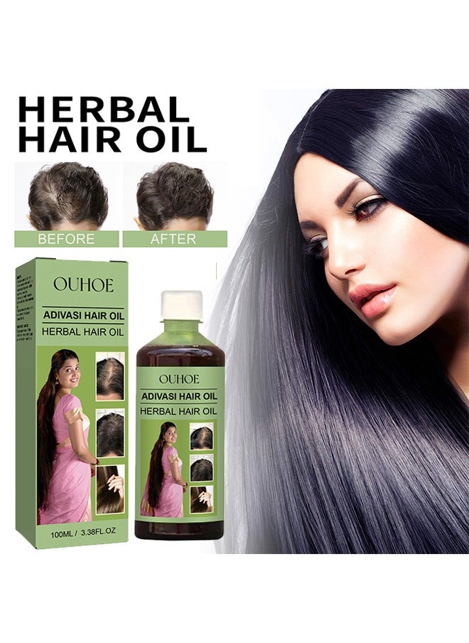 Adivasi Hair Oil,Original Hair Growth Oil 3 IN 1 Original Hair Adivasi Hair Growth Oil , with Natural Rosemary essential & Biotin for Control Hairfall anti dandruff 100ml