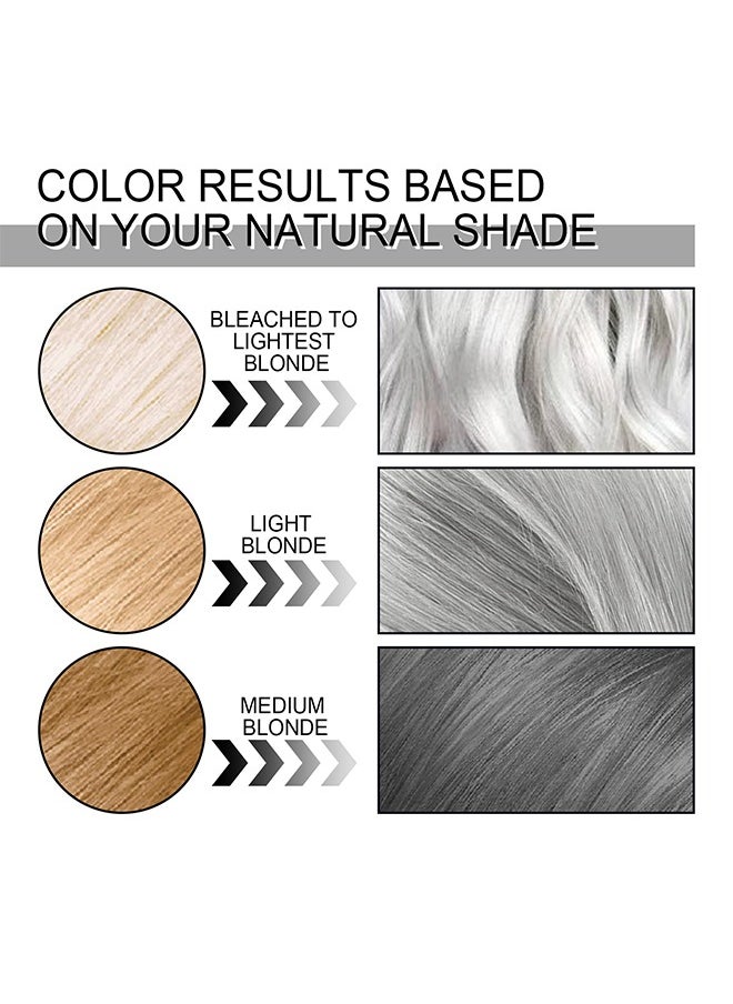 Dye Hair Grey Color，Silver Gray Natural Hair Dye Cream,Hair Dye Light Gray Silver Color Cream,Gray Silver Color Cream,Grey Permanent Hair Dye,Silver Gray Natural Hair Color Cream,Silver Hair Dye,100ML