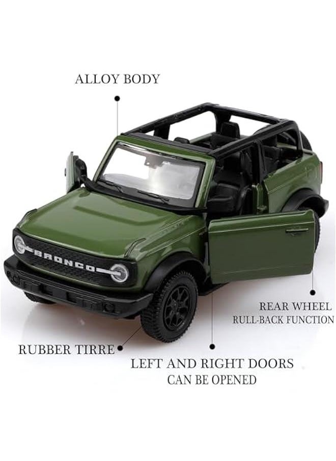 1/36 Scale Ford Bronco Diecast Car Models,Pull Back Vehicles Ford Toy Cars,Cars Gifts for Boys Girls