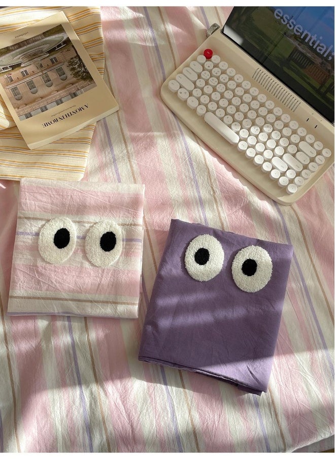 4 Piece Satisfying Bedding Set Dopamine All Cotton Color Woven Washed Cotton Stripes Pure Cotton Bed Sheet Set