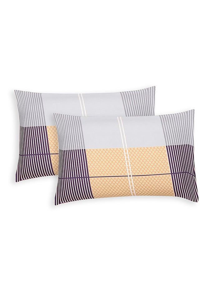 Spring Summer Collection-Cotton Rich Double Bedsheet with 2 Pillow Covers for Bed Room, Home, Hotel-120 GSM, 210 X 215 Cm