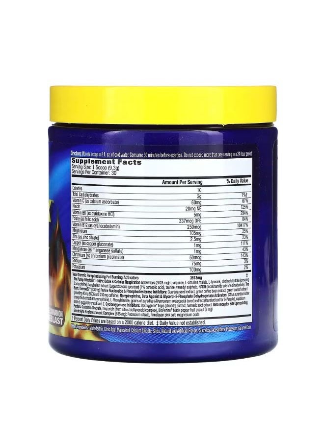 Anadrox Pump and Burn Pre Workout Amplifier Apple Cinnamon Fireblast 9.84 oz 279 g