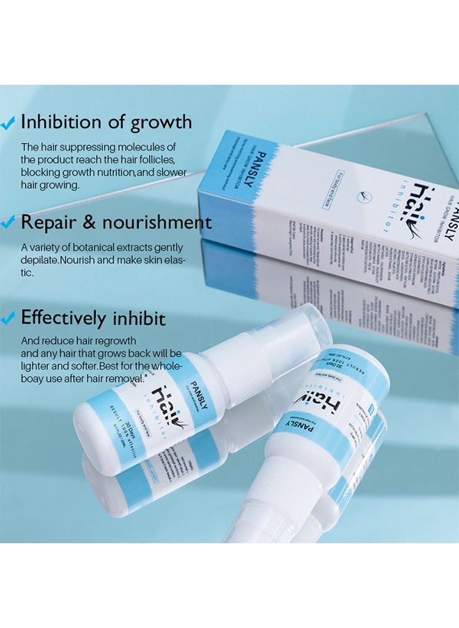 Hair Growth Inhibitor, Hair Removal Spray Reducing And Inhibiting Hair Growth, Legs, Underarms,Lips 100% Natural Non-Irritating 20g