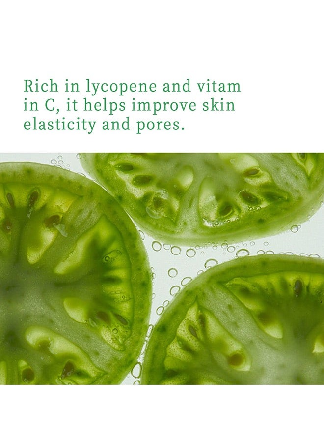 Green Tomato Clay Mask Cleanser, Face Wash With Smudge stick, Pore Purifying with 49% Green Tomato Extract, Sebum & Clogged Pore Care, Exfoliation, Fragrance-Free, Vegan & Dermatologically Tested, 120g