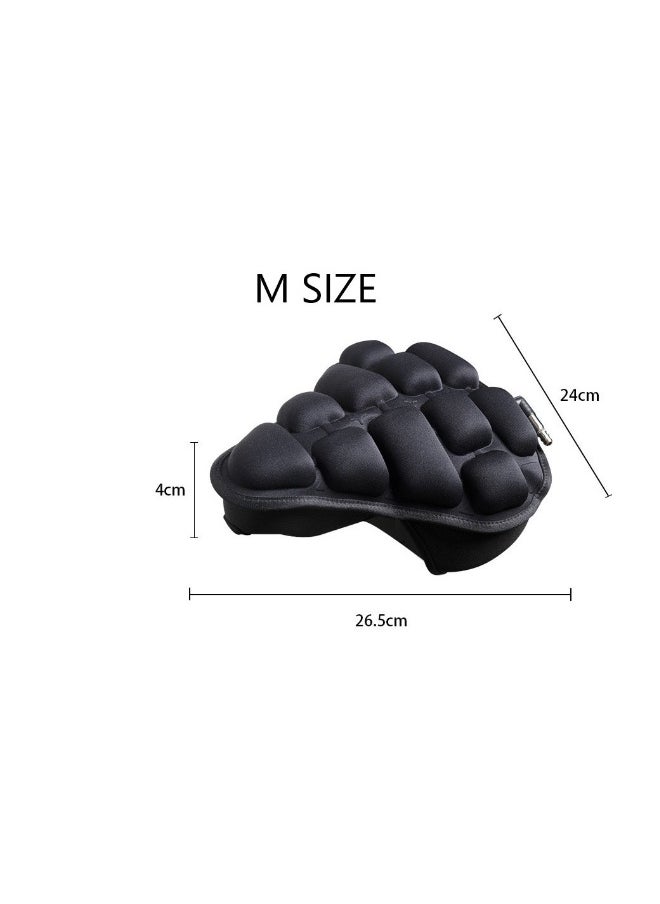 Bicycle Seat Cushion Cover Accessories, Bicycle Riding Inflatable Thermal Insulation TPU Airbag Cushion, Mountain Bike Universal Seat Cushion Cover S M