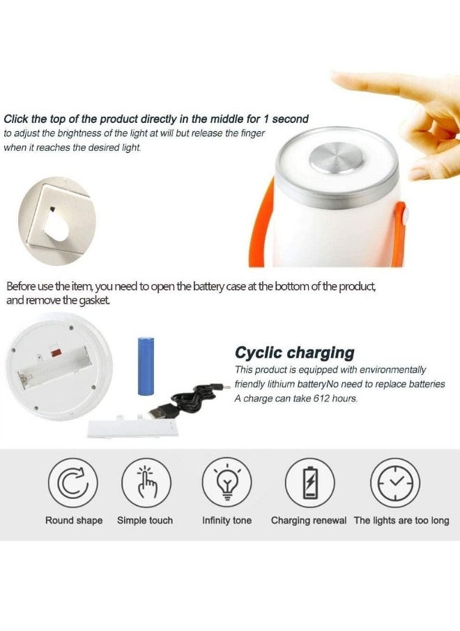 Camping Lights and Lanterns Colbor Touch Panel USB Rechargeable LED Lantern  for Hiking Outdoor Activities