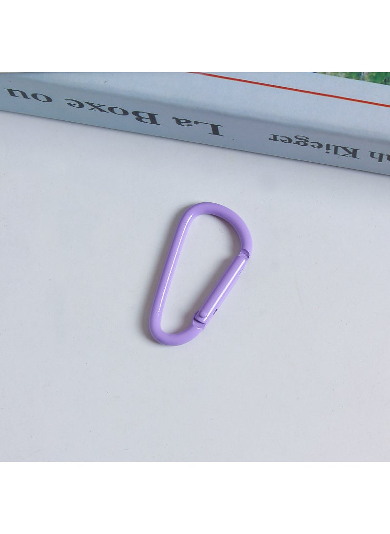 Colorful DIY Jewelry Carabiner Spring Hook for Bags Light purple