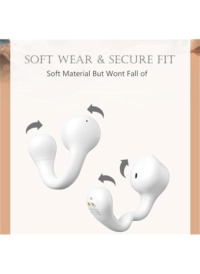 Wireless Open Ear Earbuds Bone Conduction Bluetooth Clip On Headphones Sports Wireless Open Ear Bone Conduction Conducting Headphones Bluetooth Bone Conduction Ear Clip Earbuds