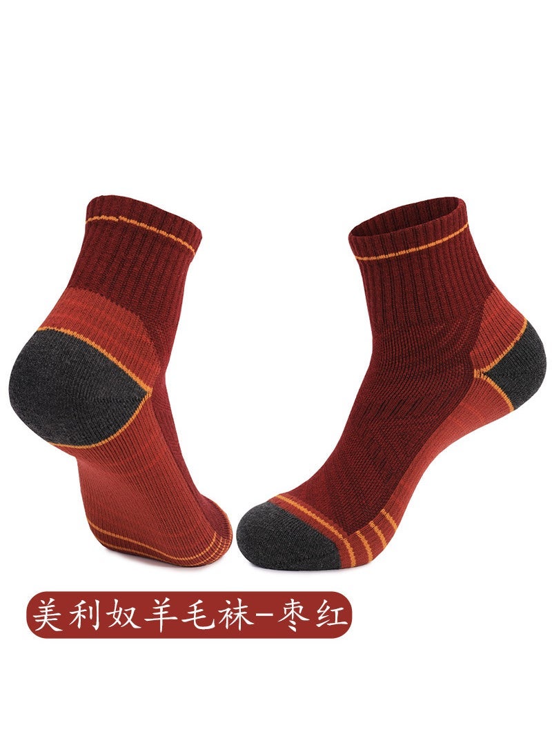 Thick Towel Bottom Hiking Socks Breathable Anti-Odor Merino x68 Zaohong [Merino wool socks]]