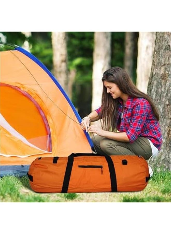 Waterproof Luggage Pack Pouch For Camping, Duffel Bag Duffle Bag, Large Capability Folding Tent Storage Carry Bag, Tent Bag, Camping Pouches, Standard Tough Duffle Gear Bag,300D Encrypted Oxford Clo