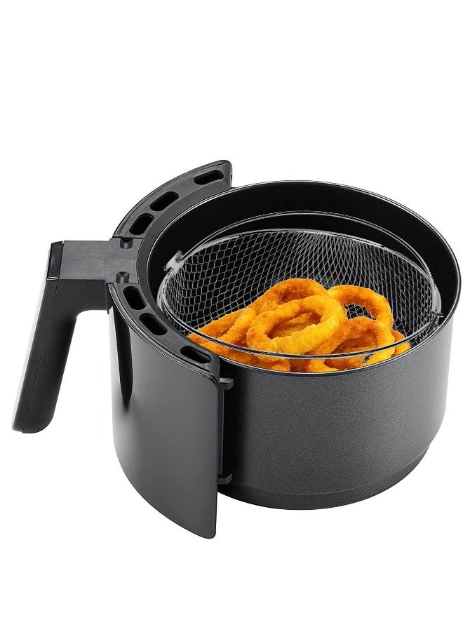 1 PCS Air Fryer Basket Tray Wire Rack Roasting Basket With Handle Stainles Steel Replacement Steamer For Fryer Instant Pot Oven (Silver)