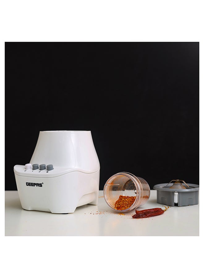 Renewed - 3 In 1 Blender With Unbreakable PC Jars, Stainless Steel Blade, 2 Grinder Attachments, 400W Powerful Motor with 2 Speed Setting and Pulse 400 W GSB6104N White/Clear