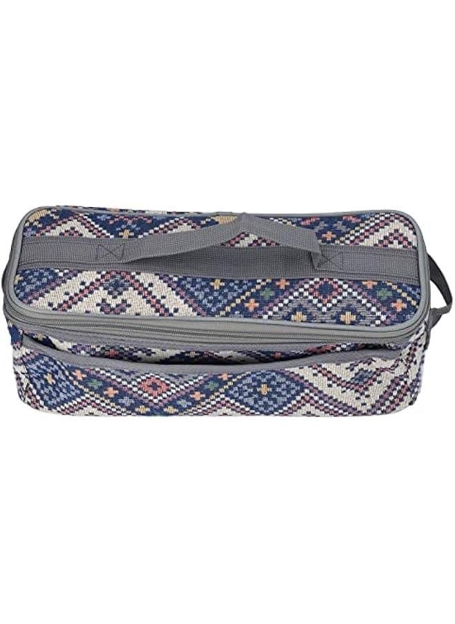 Camping Travel Cooking Utensils lunch box , Portable Outdoor Cooking and Grilling Utensil lunch box Travel Bag for Backpacking BBQ Camping Hiking Travel(Blue)