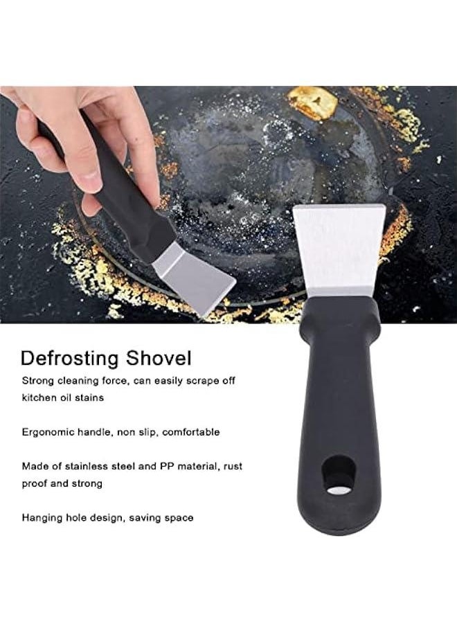 10Pcs Defrosting Shovel Efficient washing avoid Slip Handle Hanging Hole Ice Scraper Deicing Tool for Kitchen(black), Fridge Freezer De Icer Ice Scraper, Fridge Freezer De Icer Ice Scraper, 10Pcs D