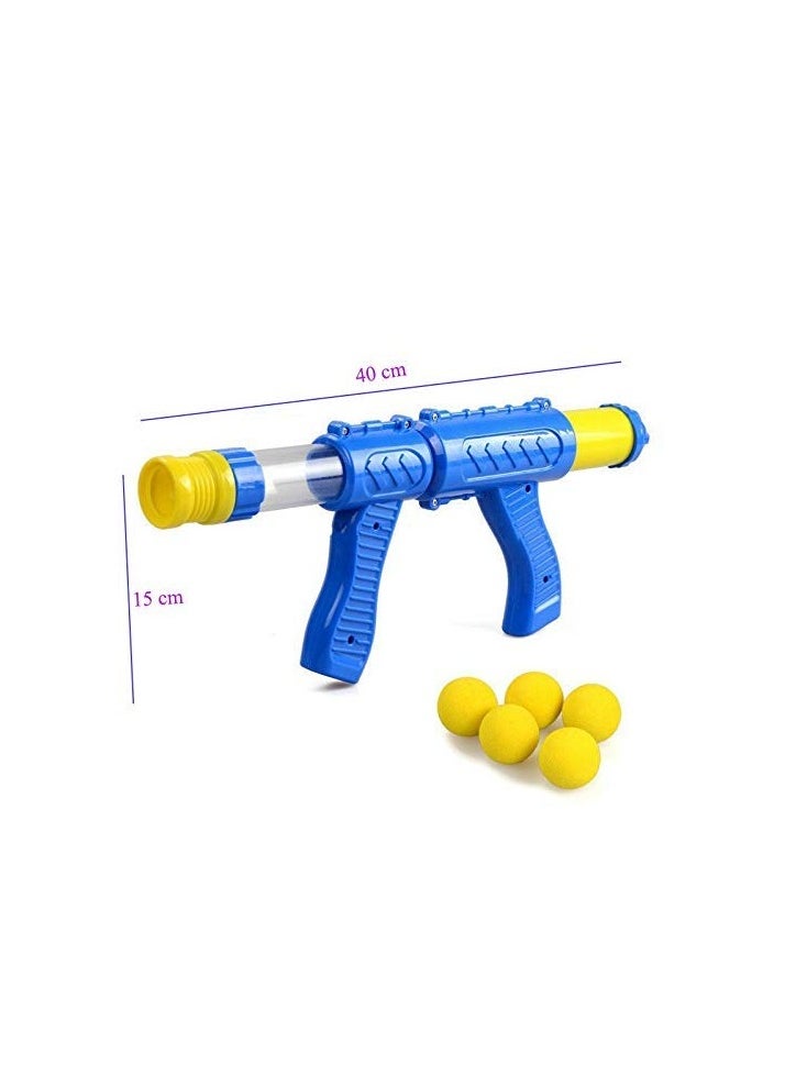 Power Pump Action Air Powered EVA Soft Foam Ball Bullet Blaster Shooting Gun Toy for Kids