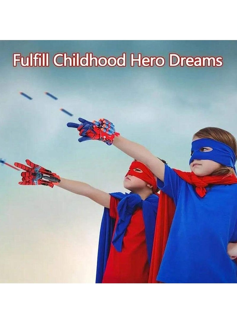 Spider Web Shooter Toy for Kids, 5-8M Long Range, Realistic Web-Slinging, Soft Suction Cup Darts, Fun u0026 Safe Interactive Play, Superhero Role-Playing for Boys and Girls