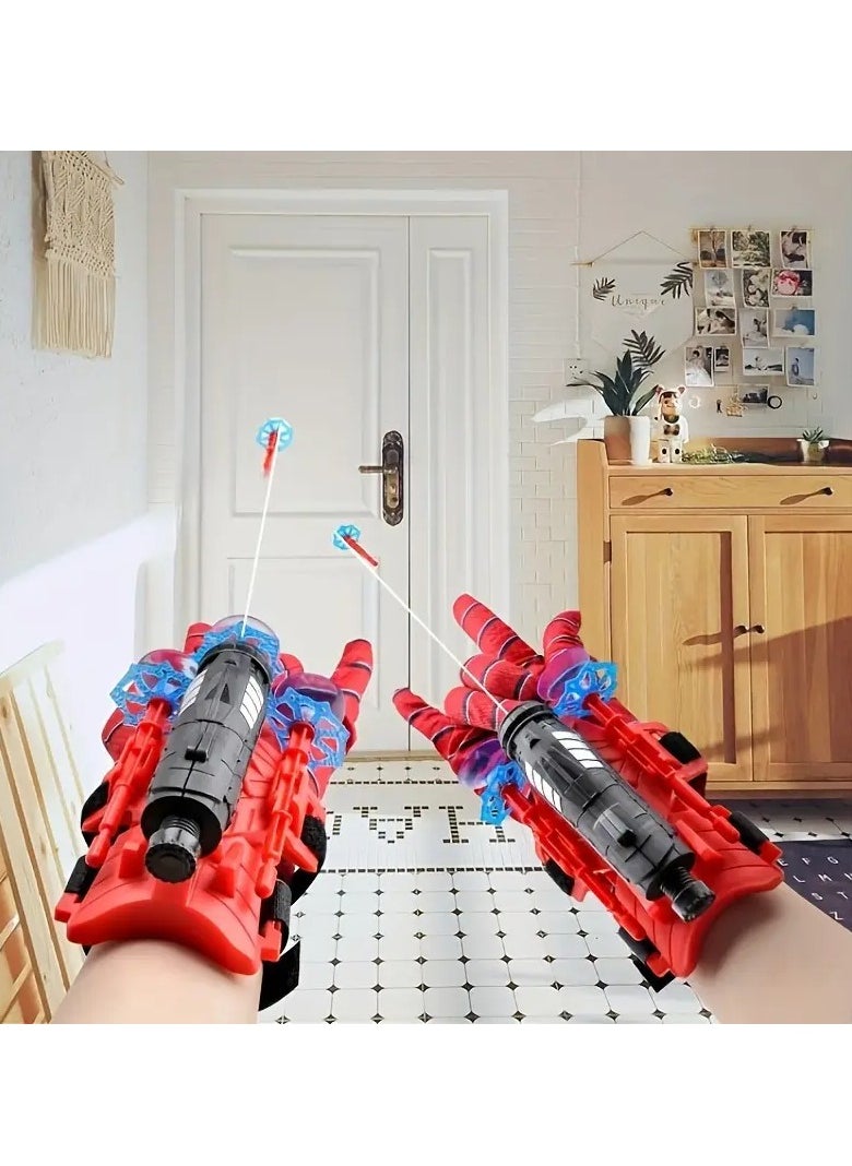 Spider Web Shooter Toy for Kids, 5-8M Long Range, Realistic Web-Slinging, Soft Suction Cup Darts, Fun u0026 Safe Interactive Play, Superhero Role-Playing for Boys and Girls