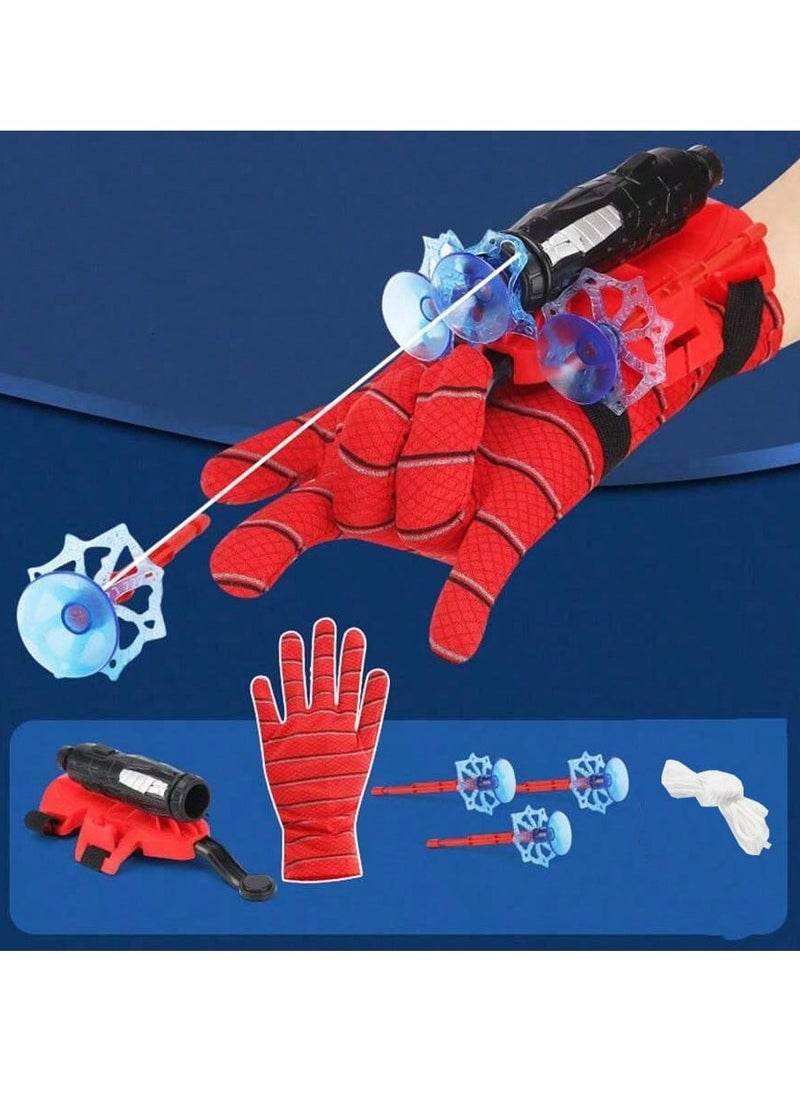 Spider Web Shooter Toy for Kids, 5-8M Long Range, Realistic Web-Slinging, Soft Suction Cup Darts, Fun u0026 Safe Interactive Play, Superhero Role-Playing for Boys and Girls