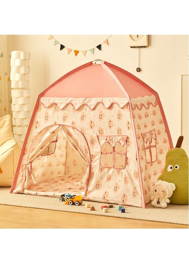 Children's Play Tent Princess Castle Play Tent Kids Princess Tent With Carpet Ball Colored Flag Cloud Tent Easy to Set up and Stow Away Outdoor Indoor Play Tent Game House Girl'S Princess Toy House