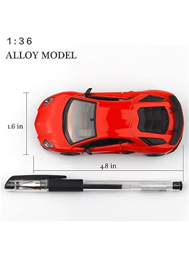 1/36 Scale LP750-4 SV Diecast Cars Models,Pull Back Vehicles Toy Cars,Cars Gifts for Boys Girls