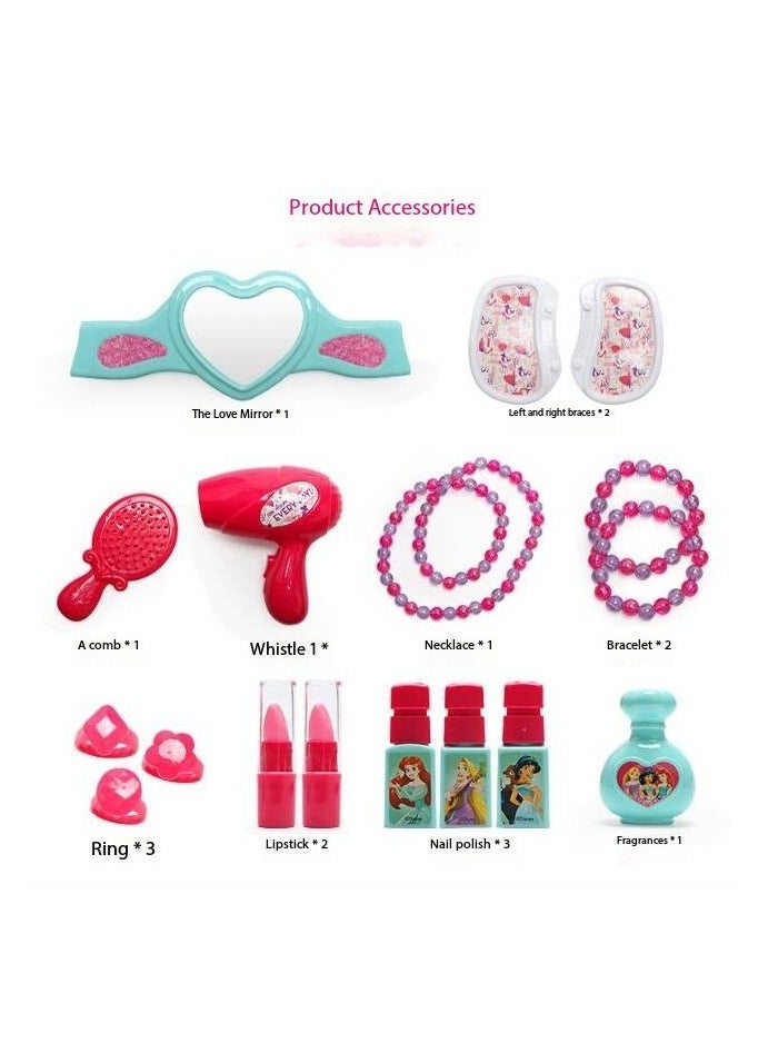 Girls Makeup Kit Real Kids MakeUp Set Cosmetics Play Set Washable Safe with Carry Case Party Game
