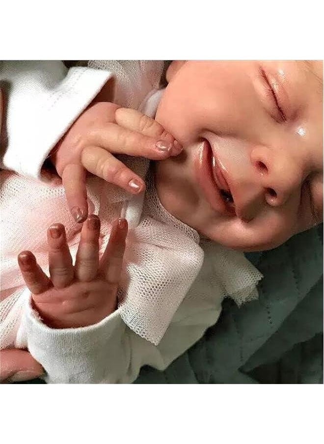 Sleeping Baby Dolls Boys, 18 Inches Lifelike Newborn Baby Sleeping Dolls,Full Body Silicone Baby Dolls Gift Set for Kids