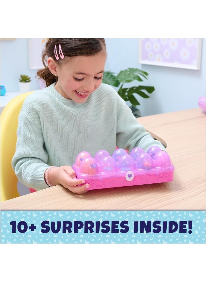 Egg Carton Toy With 5 Mini Figures In Self-Hatching Eggs 11 Accessories Kids Toys