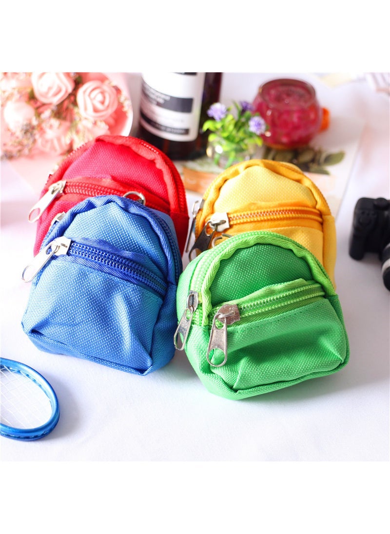1:6 Scale Dollhouse Mini Backpack Model Green