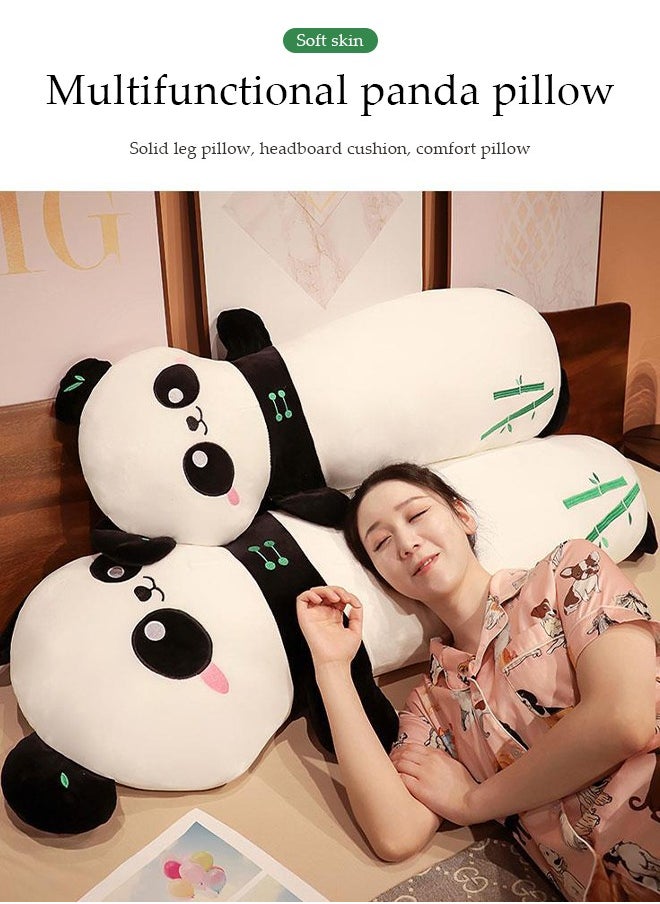 Long Body Pillow，Cartoon Panda Side Pillow For Side Sleepers, Multifunctional Waist Pad, Cotton Filling, Comfortable, Soft And Durable, Detachable, Suitable For Living Room, Bedroom，Sofa, 70cm