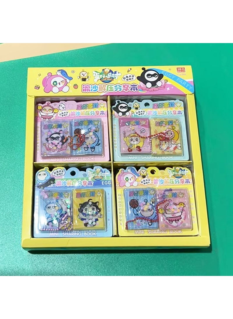 Cute Sanrio Quicksand Mini Notepad Charm Eggs quicksand sharing book [extra large]]
