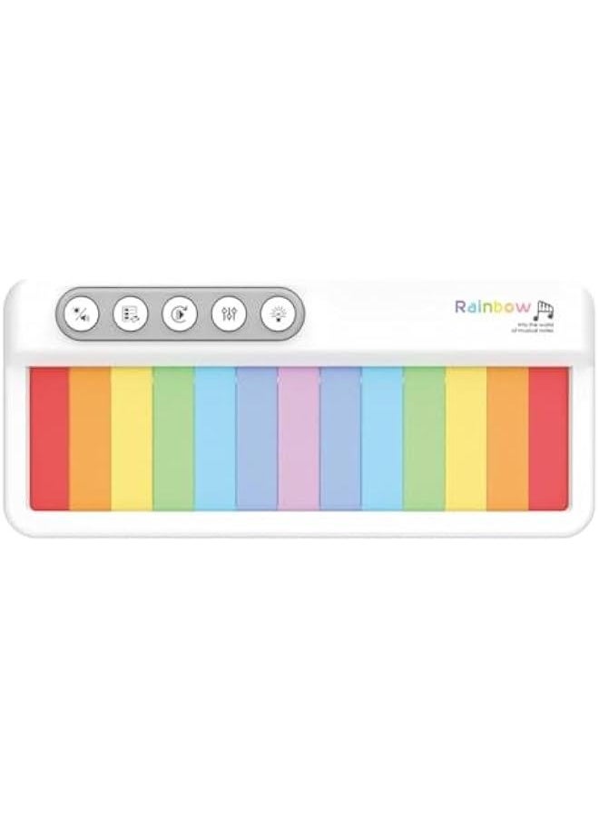 Touch-Screen Electronic Organ Toy, Portable Electronic Keyboard Electronic Organ for Beginners, Kids and Adult with 5 Musical Instruments Effects, 12 Classics, 3 Lights Display Effects