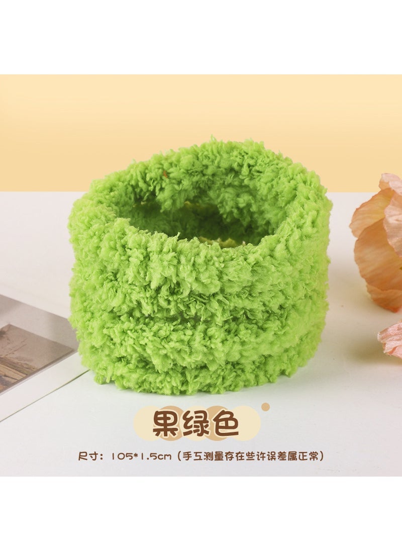 DIY Plush Puppy Twist Stick Toy Fruit Green