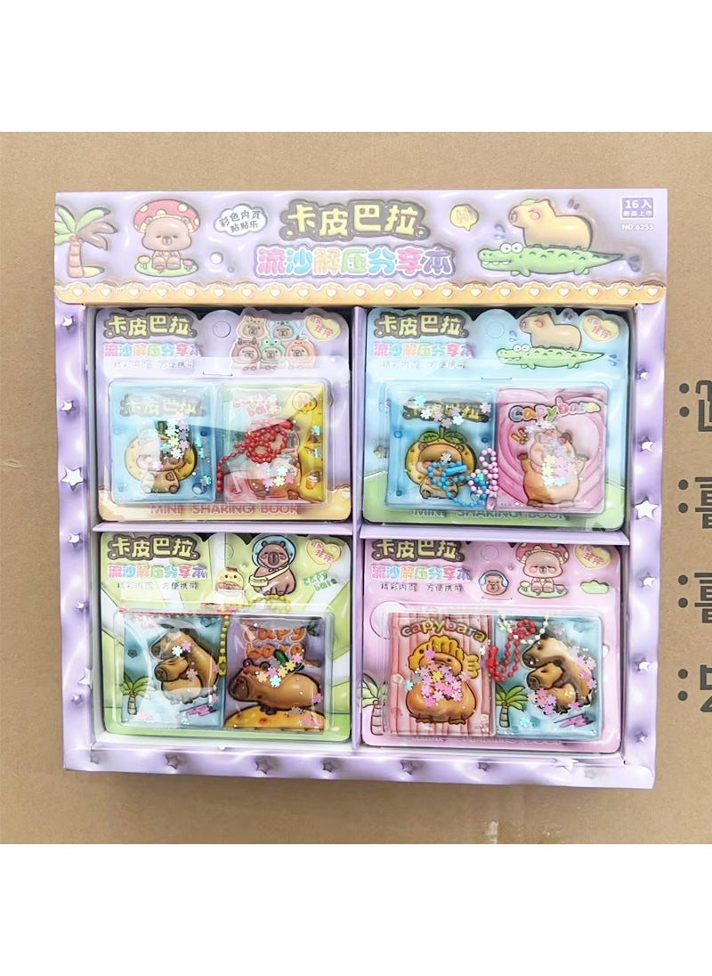 Cute Sanrio Quicksand Mini Notepad Charm Capi Bar, quicksand Sharing Ben [Plus]]