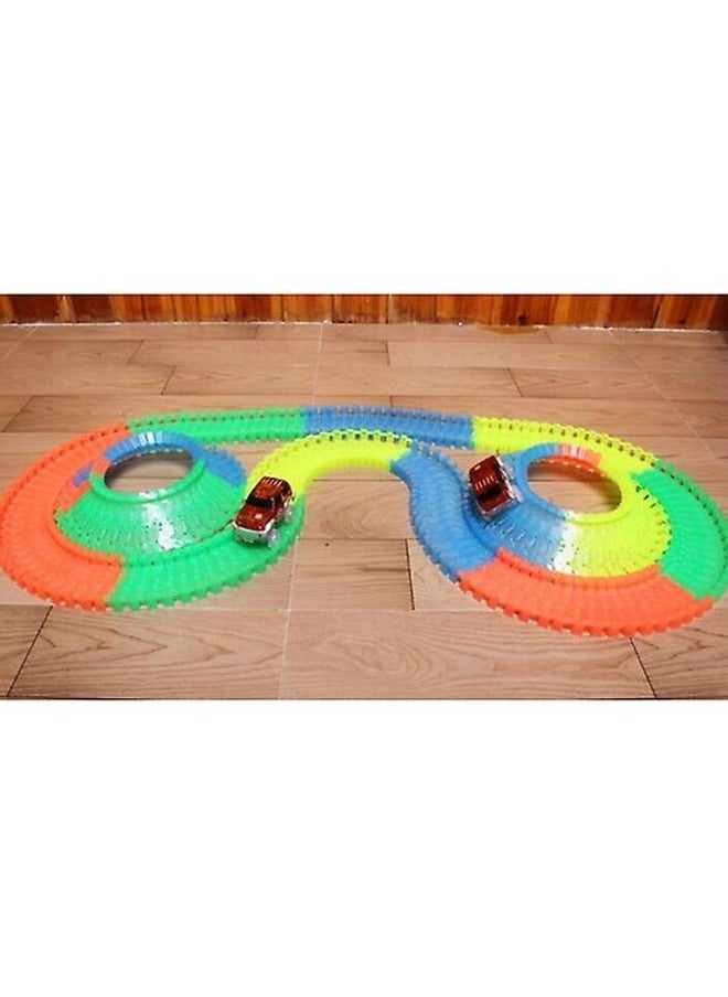 Magic Tracks  Light Circuit And Red Car