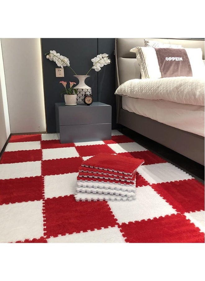 Foam Floor Mat Eva Plush Carpet Square Thickened Sports Game Mat Interlocking Carpet Plush Puzzle Soft Children'S Room Family Bedroom Living Room