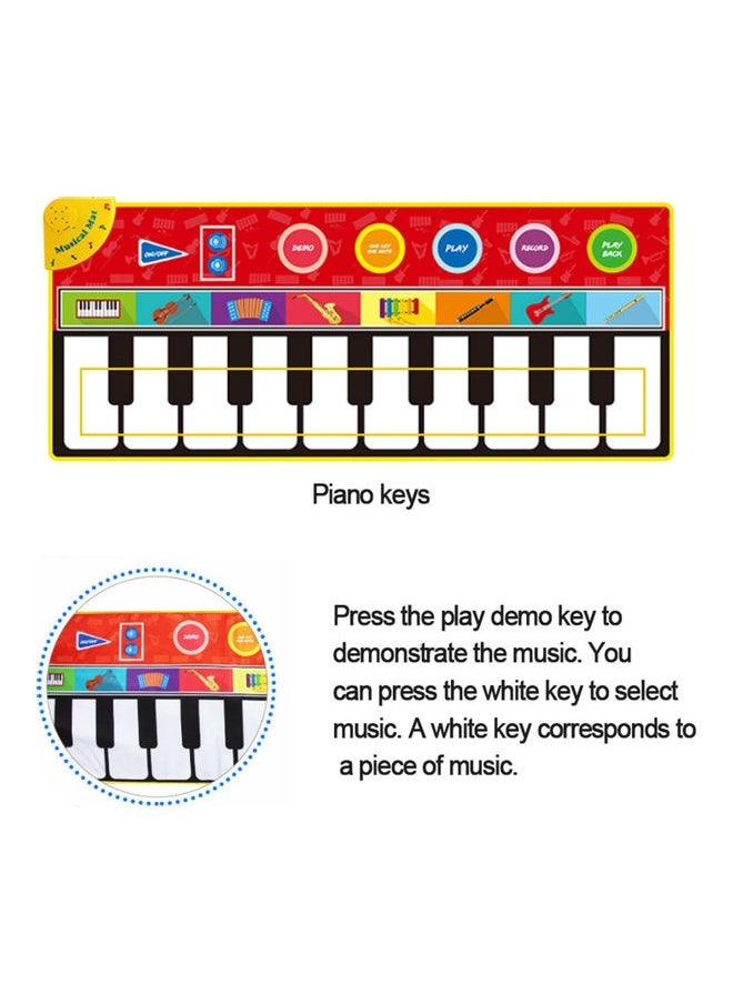Musical Piano Keyboard Mat 148x60cm