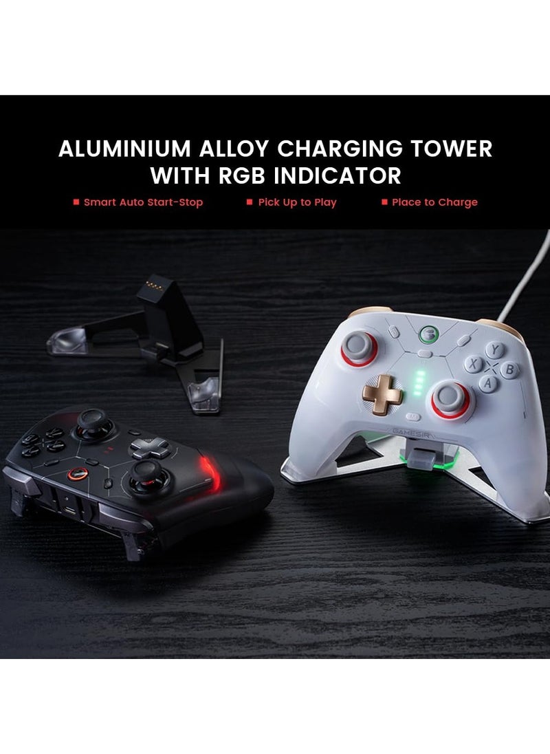 Classic Wireless Gamepad GameSir Cyclone 2 Daybreak Game Controller for PC / Steam / Switch / Android / iOS with RGB Lamp Wireless Audio Hall Linear Trigger and Micro Trigger Switch Six-Axis Gyrosco