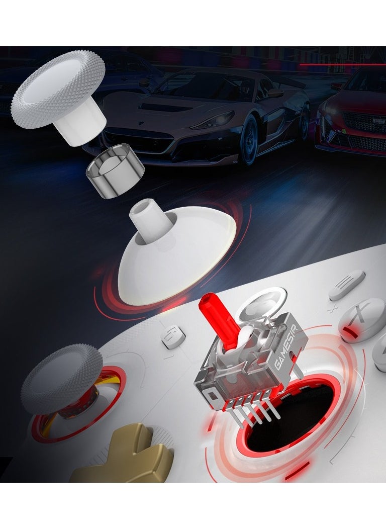 Classic Wireless Gamepad GameSir Cyclone 2 Daybreak Game Controller for PC / Steam / Switch / Android / iOS with RGB Lamp Wireless Audio Hall Linear Trigger and Micro Trigger Switch Six-Axis Gyrosco