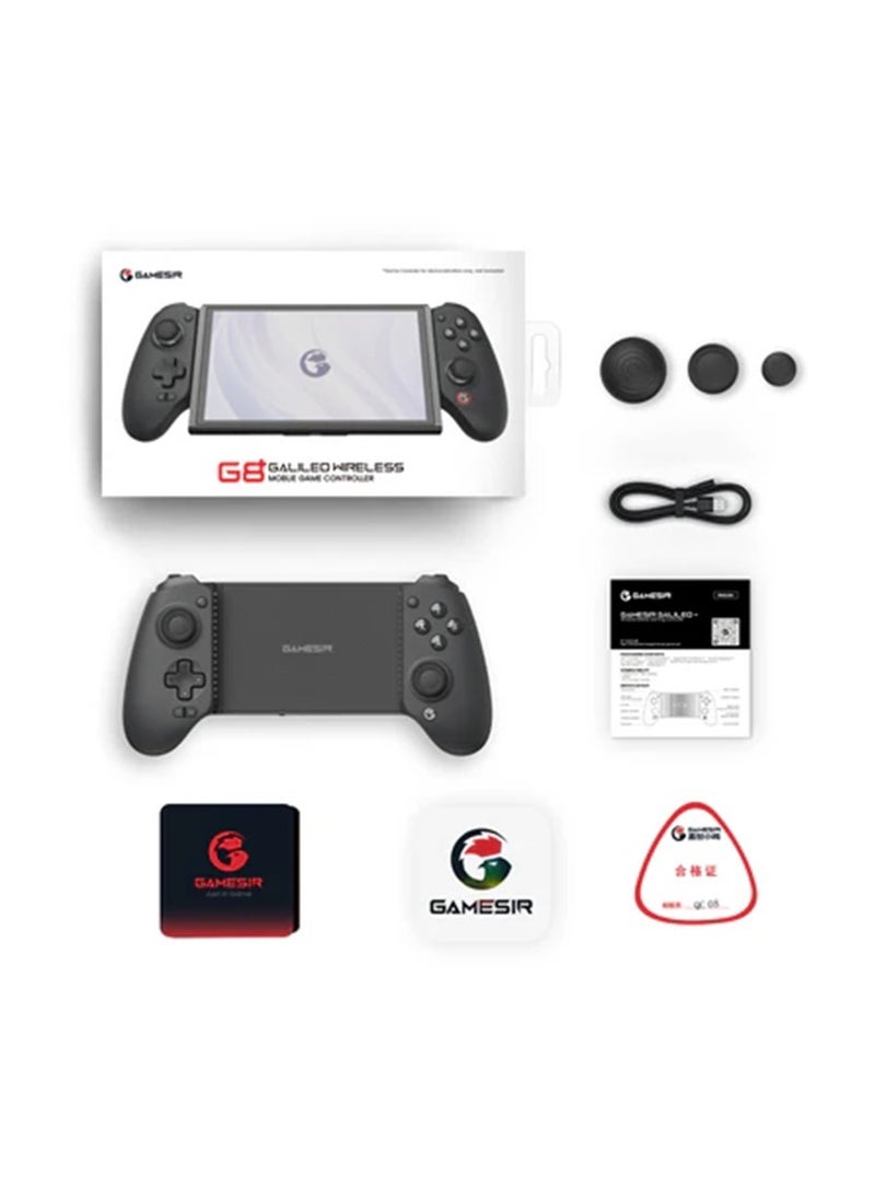 Professional Gamepad GameSir G8+ Flagship Bluetooth Mobile Gaming Controller for Switch Steam Android iOS HarmonyOS PC iPad Joycon with Hall Effect Joysticks/Hall Trigger