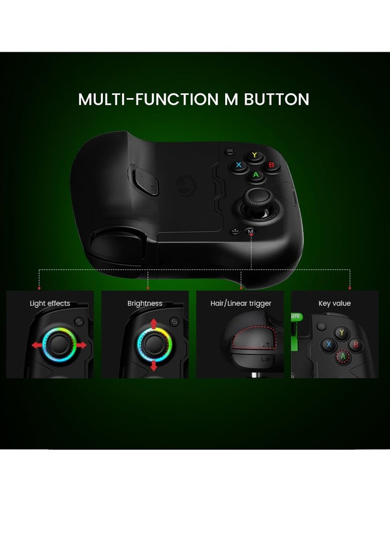 Classic Gamepad GameSir X4 Aileron Bluetooth Mobile Gaming Controller for Android with Hall Effect Joysticks-Split Design with Carrying Case-Play Diablo Immortal, Minecraft, Fortnite, Dead Trigger 2