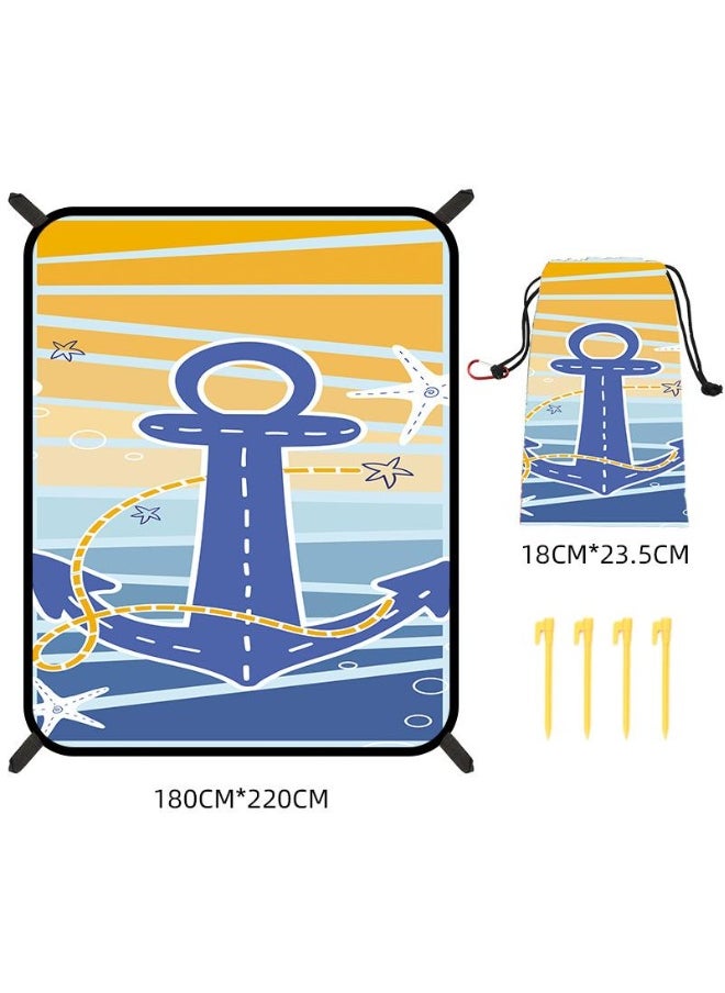 Bohemian Printed Beach Mat Quick Drying And Splash Proof Mat Outdoor Picnic Mat 180x220Cm